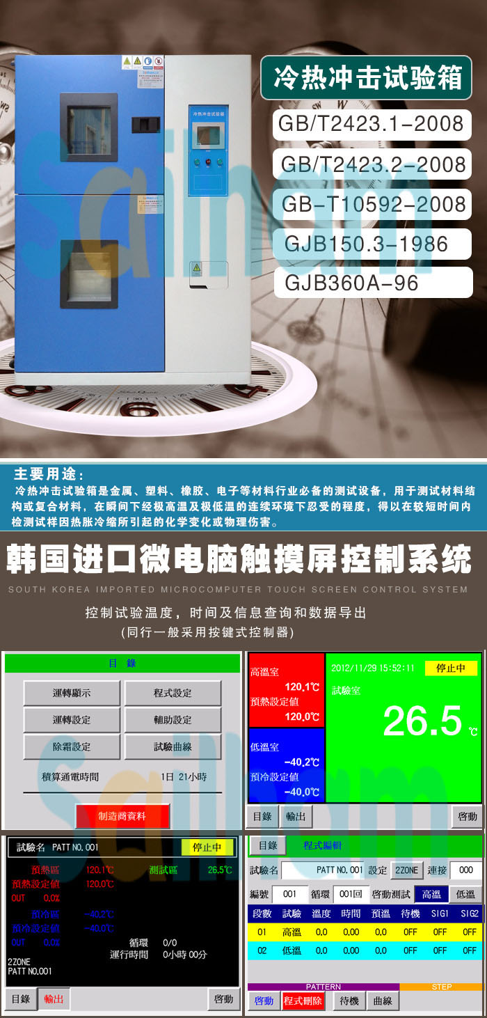 冷熱沖擊試驗箱